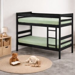 Mahogany wooden bunk bed - Single, Durable, Pine, Assembled - 5starfurniture.co.za