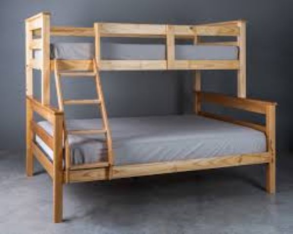Wooden Tri-Bunk Bed, Single over Double, Sturdy, Locally make - Image 6