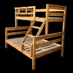 Wooden Tri-Bunk Bed, Single over Double, Sturdy, Locally make - 5starfurniture.co.za