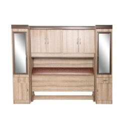 Storage Headboard Freestanding Local made, Brown, Durable - 5starfurniture.co.za
