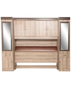 Storage Headboard Freestanding Local made, Brown, Durable - 5starfurniture.co.za
