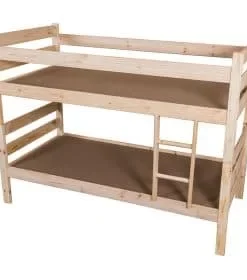 Alternative view of Wooden bunk bed, Unstained pine, Single bed top, single bottom