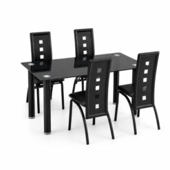 Kitchen table with chairs 5pieces clear background