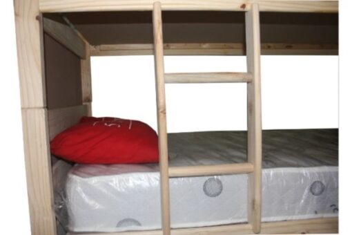 Wooden bed bunks - Oak stain - Pine - Assembled - Image 4