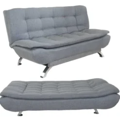 Classic Grey Sleeper sofa, Tapestry, Couch to bed, Pillowtop layer - 5starfurniture.co.za