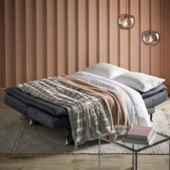 Alternative view of Classic Grey Sleeper sofa, Tapestry, Couch to bed, Pillowtop layer