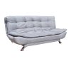 classic-grey-sleeper-couch-tapestry-silver-legs-easy-to-use-5-star-furniture