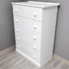 White-Chest-Of-Drawer-with-5drawers-raised-at-5star-furniture