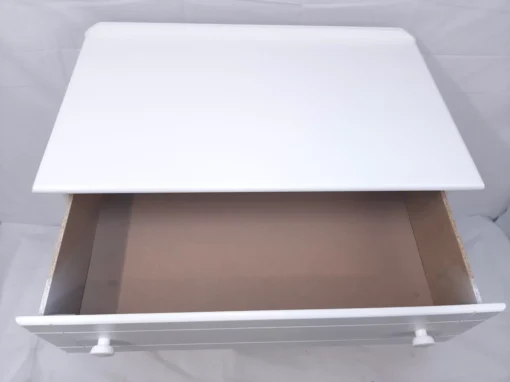White Chest of drawers - 4 Drawers Raised Local product Durable - Image 3