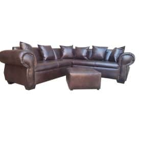 brown-corner-couch-matching-ottoman-and-cushions-guantee-5-star-furniture