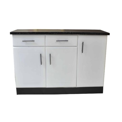 White Kitchen Cupboard - Drawers and doors - Width 1.3m - Strong - Image 6