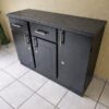 Black Storage Cupboard - Assembled - Local Made - 1.3m in Width - 5starfurniture.co.za
