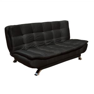 classic-black-sleeper-sofa-tapestry-silver-legs-easy-to-open-5-star-furniture
