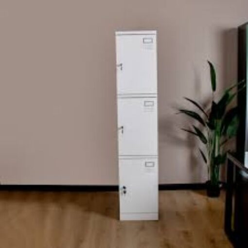 Single door cupboard lockable - White, Ready to use, Local Made - Image 5