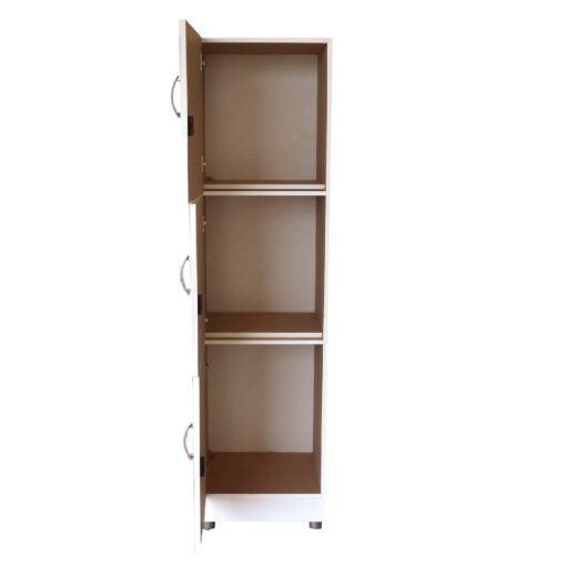 Single door cupboard lockable - White, Ready to use, Local Made - Image 2