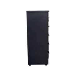 Alternative view of 5 Drawers Cupboard Black Chest of drawers, Raised, Ready to use
