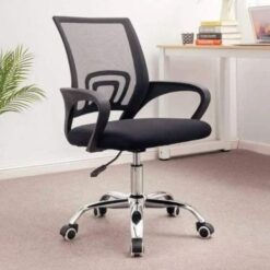 Alternative view of Office Chair Black Assembled - Adjustable with Lumber Support