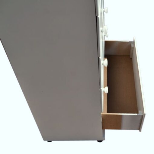 White Chest of drawers - 4 Drawers Raised Local product Durable - Image 4