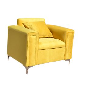 yellow-chair-occasional-upholstered-velvet-armed-silver-legs-5-star-furniture
