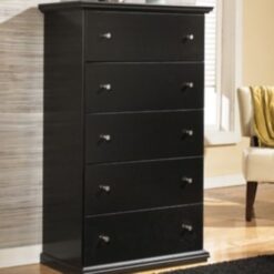 Alternative view of 6 Drawer Black Cupboard - Local made Raised Wood Ready to use