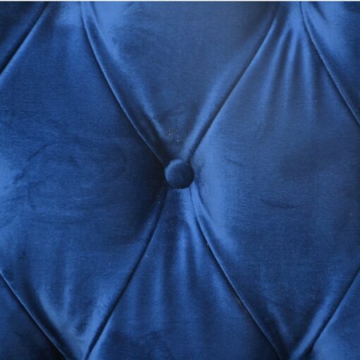 Corner lounge suite - Blue Velvet - Tufted / Chesterfield look - Mamza range - Image 3