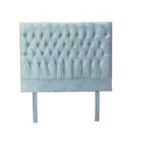 upholstered-headboard-tufted-grey-velvet-with-legs-queen-size-no-fastening-edged