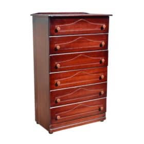 brown-six-drawer-chest-of-drawers-raised-wood-durable-5-star-furniture