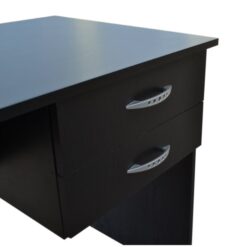 Alternative view of Office Desk in Black - 1.2m wide - Fully Assembled - Durable