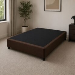 Sturdy Double Bed Base Raised on six black legs incl. 1370mm at 5starfurniture.co.za