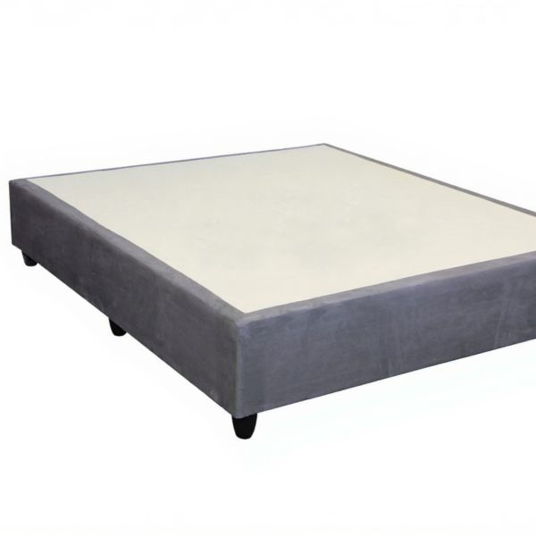 Grey Double Bed Base Mattress Foundation Elevation Guarantee - 5starfurniture.co.za