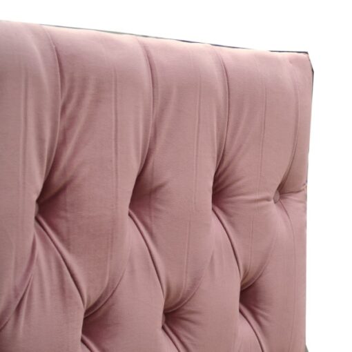 Pink Tufted Headboard - Queen size - Velvet - Legs, Freestanding - Image 2