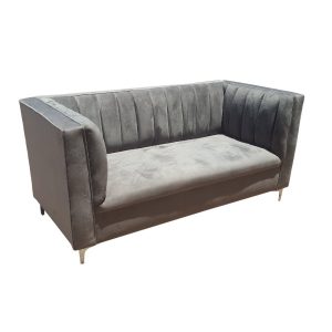 designer-grey-velvet-sofa-comfortable-quality-foam-metal-legs-5-star-furniture