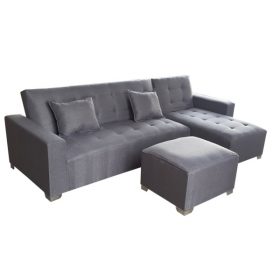 corner-sleeper-couch-grey-tapestry-ottoman-and-cushions-included-5-star-furniture