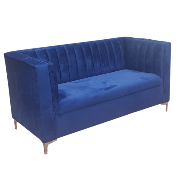 blue-velvet-couch-3-divisional-pleated-locally-manufactured-modern-silver-legs