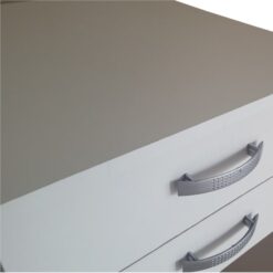 Alternative view of White desk - Office or Study Furniture -1.2m - Assembled