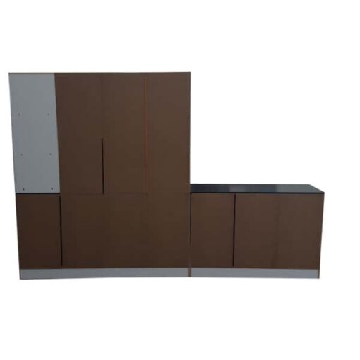 Set of Cream Kitchen Cupboards 2.4m width Assembled Affordable - Image 5