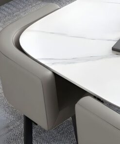 Alternative view of Dining Table And Chairs, 5Pieces Stone and Heat resistant tabletop