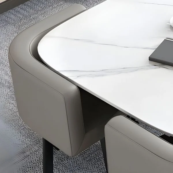 Dining Table And Chairs Stone Heat Resistant Tabletop from 5 Star Furniture