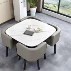 Dining Table And Chairs, 5Pieces Stone and Heat resistant tabletop - 5starfurniture.co.za
