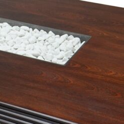 Alternative view of Dining table 2m Mahogany Round legs 8 seater Glass inlay Wood