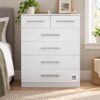 white 6-drawer chest of drawers cheap