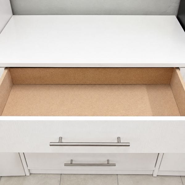 White 4-Drawer Storage Chest Ready-Made Affordable 3 White 4-Drawer Storage Chest Ready-Made Affordable inside view