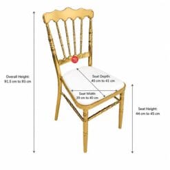 Gold Chiavari Chair White Cushion 1 Durable Affordable_measurements