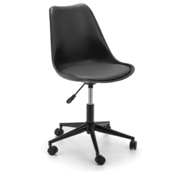 Office chair modern - Black- wheels