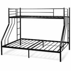 Steel Double Bunk Bed - Single top, Double bottom - Assembled - 5starfurniture.co.za