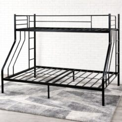 Steel Double Bunk Bed - Single top, Double bottom - Assembled - 5starfurniture.co.za