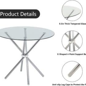 round-clear-glass-table-with-silver-legs-side-table-or-dining-room-table-assembled-description