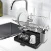 Drying Dish Rack Stainless Steel with plastic collection tray - 5starfurniture.co.za