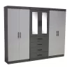 double-wardrobe-6-doors-grey-and-white-2.7m-assembled-5-star-furniture