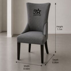 dining-chair-covered-in-grey-tapestry-at-5starfurniture.co.za